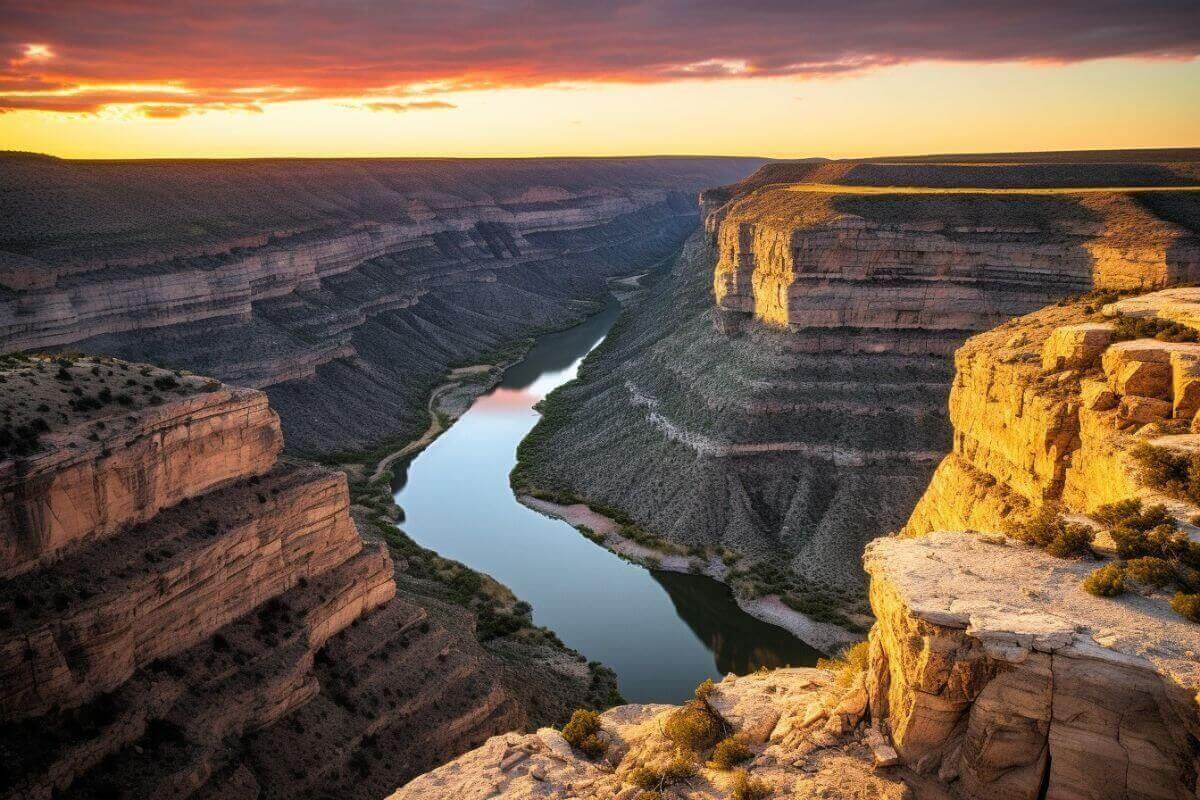 A breathtaking view of a majestic canyon in Montana.