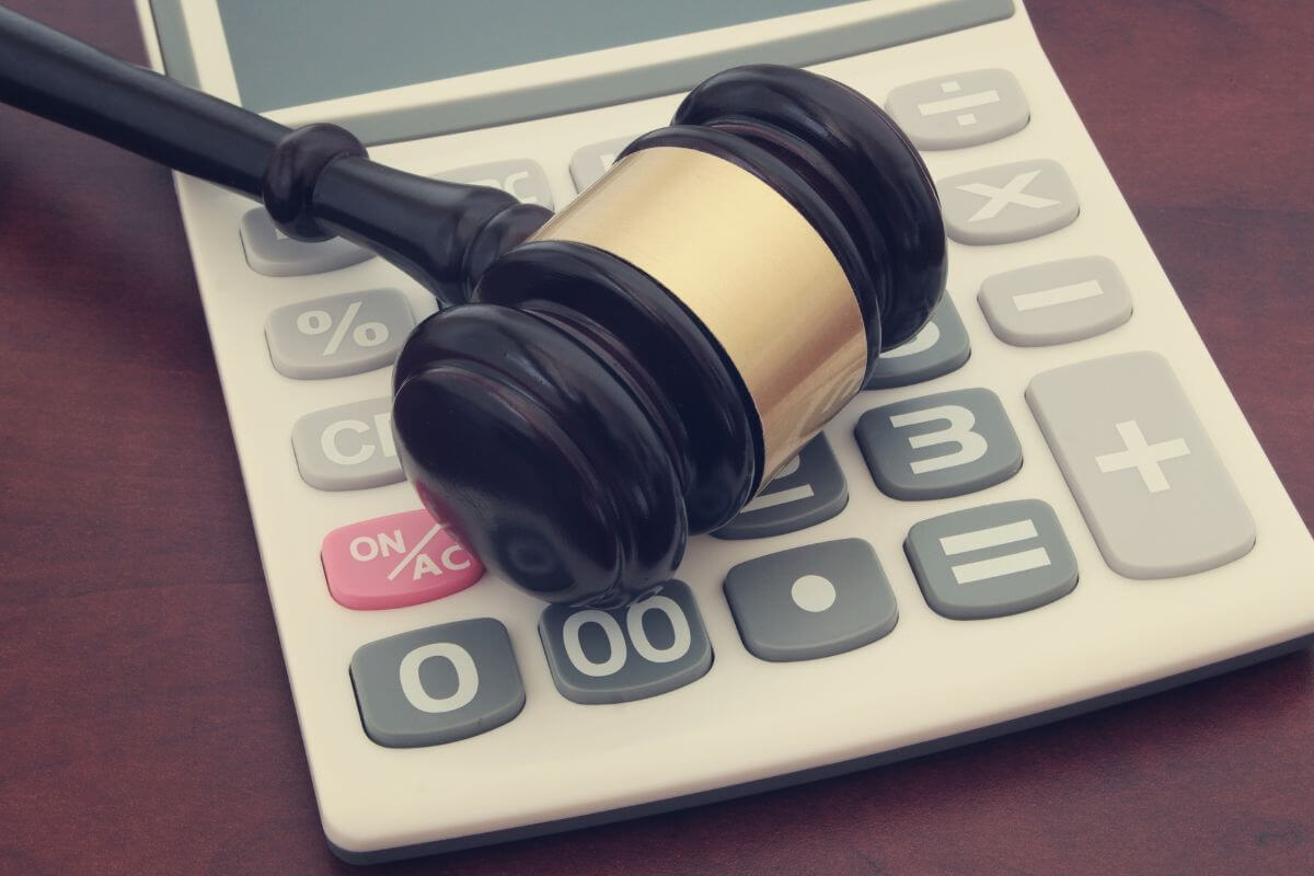 Calculator Under a Gavel