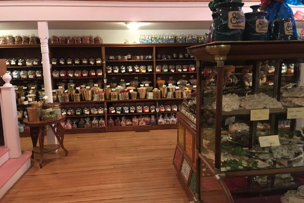 A Montana store with a wide variety of candy and other sweets.