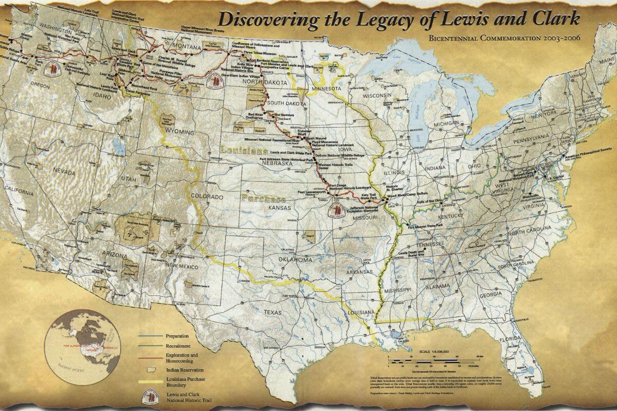 Lewis and Clark Expedition Map