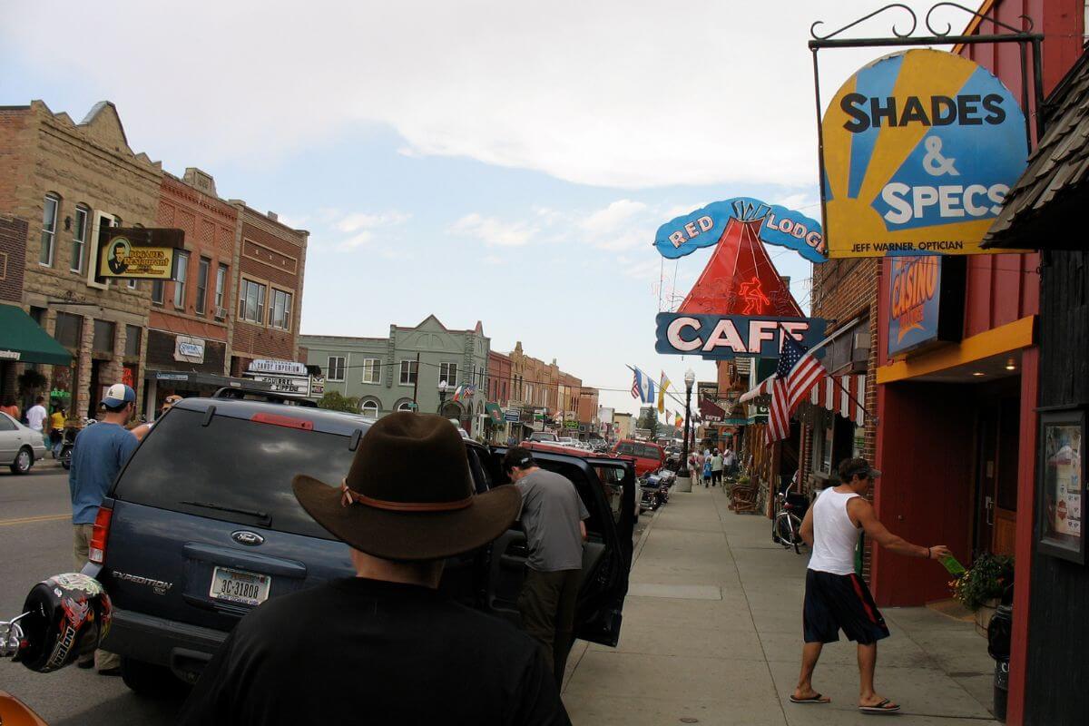 Tourists Visiting Red Lodge, Montana