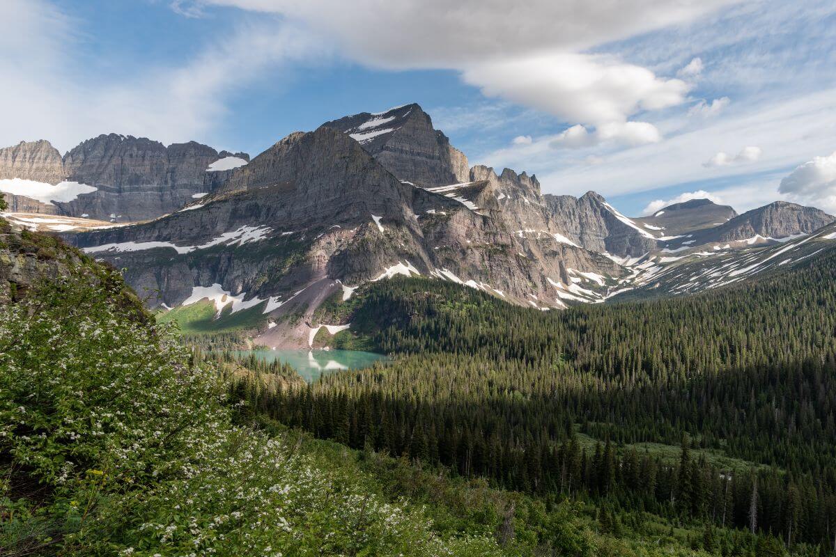 Stunning View of Glacier National Park Montana