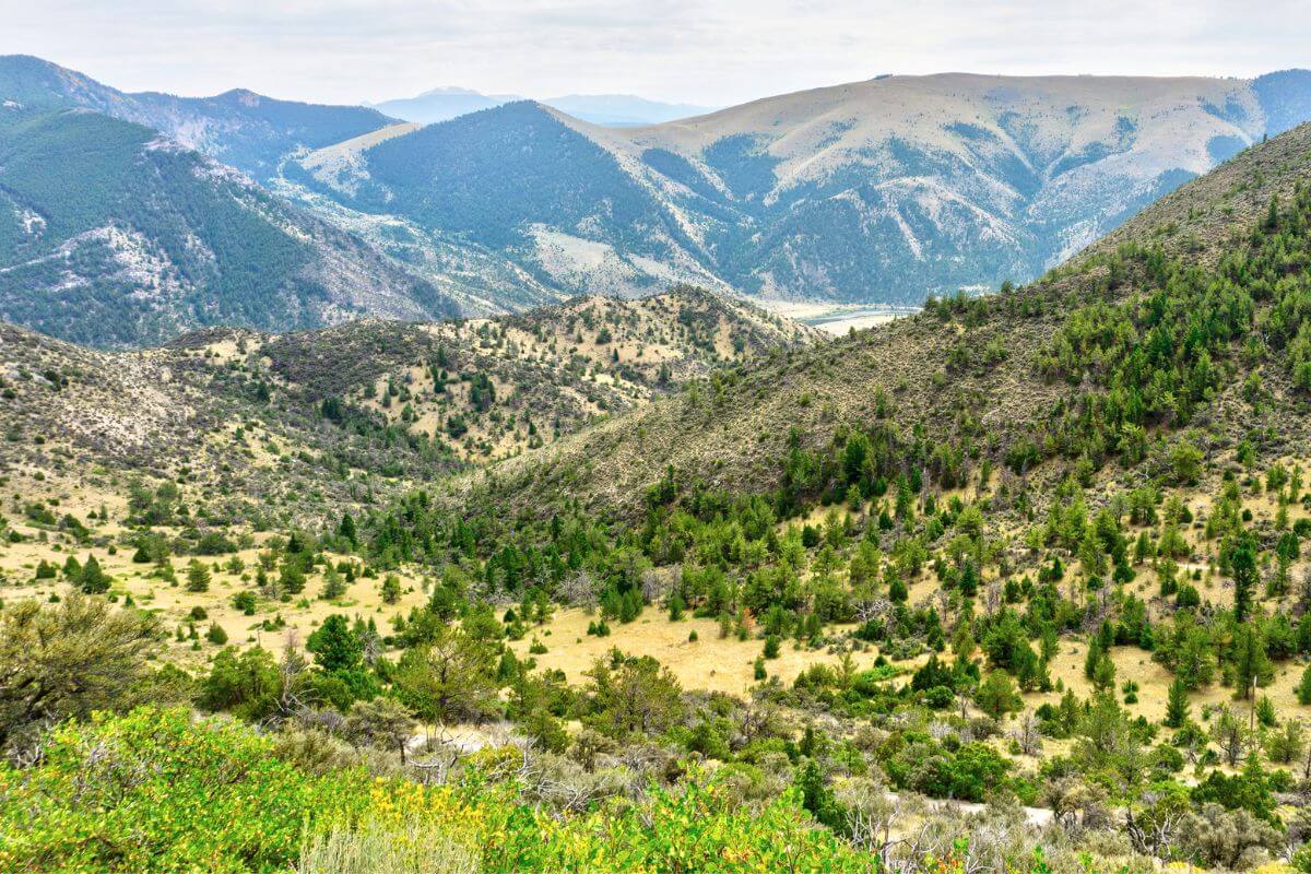 A view of Lewis and Clark Caverns State Park from the outside.